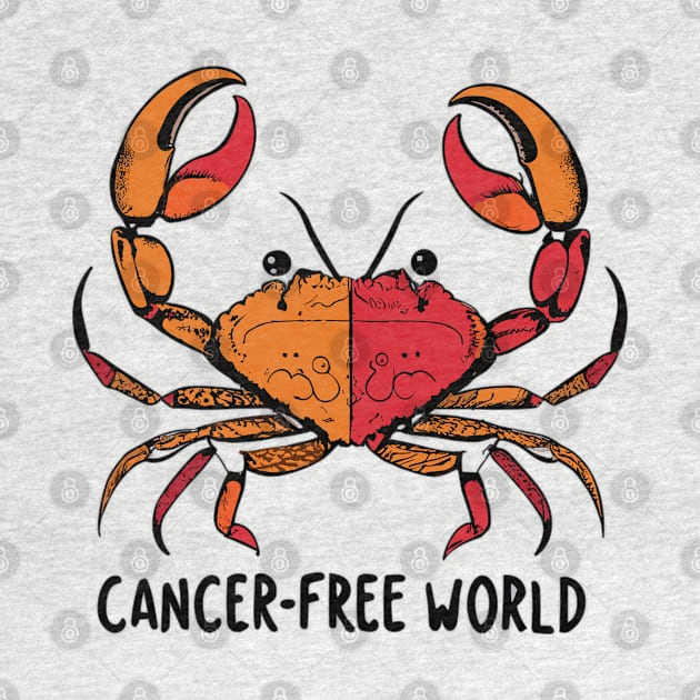 "Cancer-Free World" design by WEARWORLD